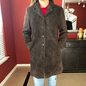 Gorgeous size 10 suede coat